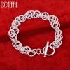 925 Sterling Silver Fashion Circle Bracelet Wedding Jewelry