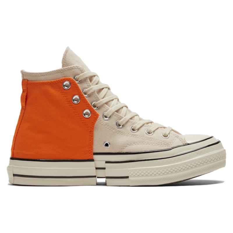 Feng Chen Wang X Converse Chuck Taylor All Star 2-in-1 1970s Comfortable & Stylish High Top Canvas Unisex White Orange