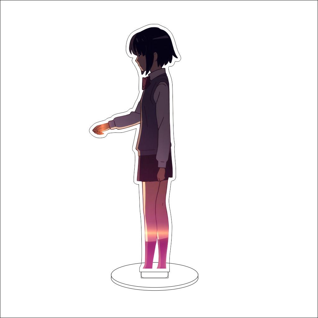 16CM Anime Your Name Cosplay Acrylic Stand Ornaments Okudera Miki Natori Sayaka Tachibana Taki Figure Stand Halloween Gifts