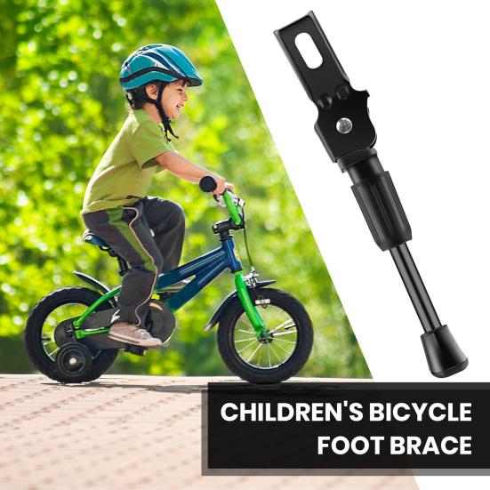 Children's Bike Foot Support Adjustable Easy Install Sturdy Waterproof Fun Parking Stand for Kids Bike