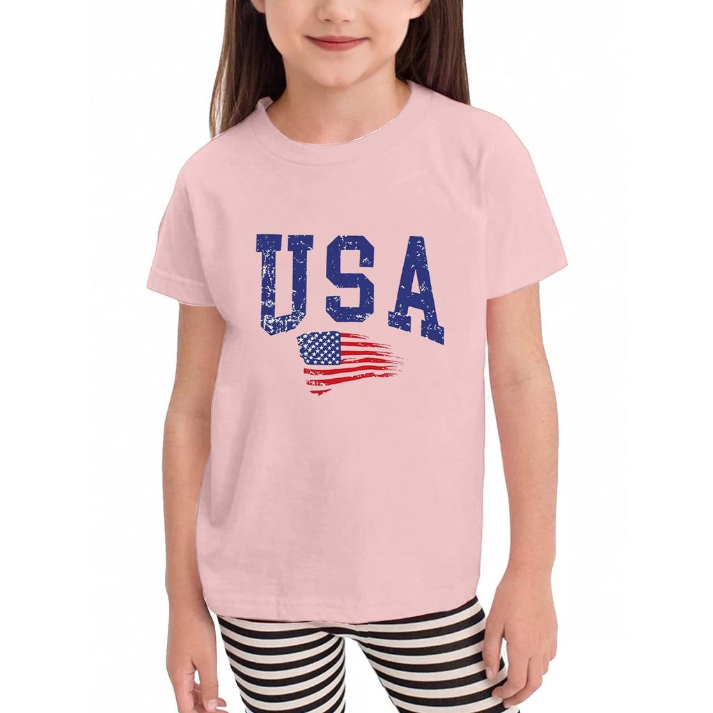 Kleinkind Mädchen Jungen T-Shirts Kinder Top Jungen und Mädchen Bedrucktes Kurzarm T-Shirt