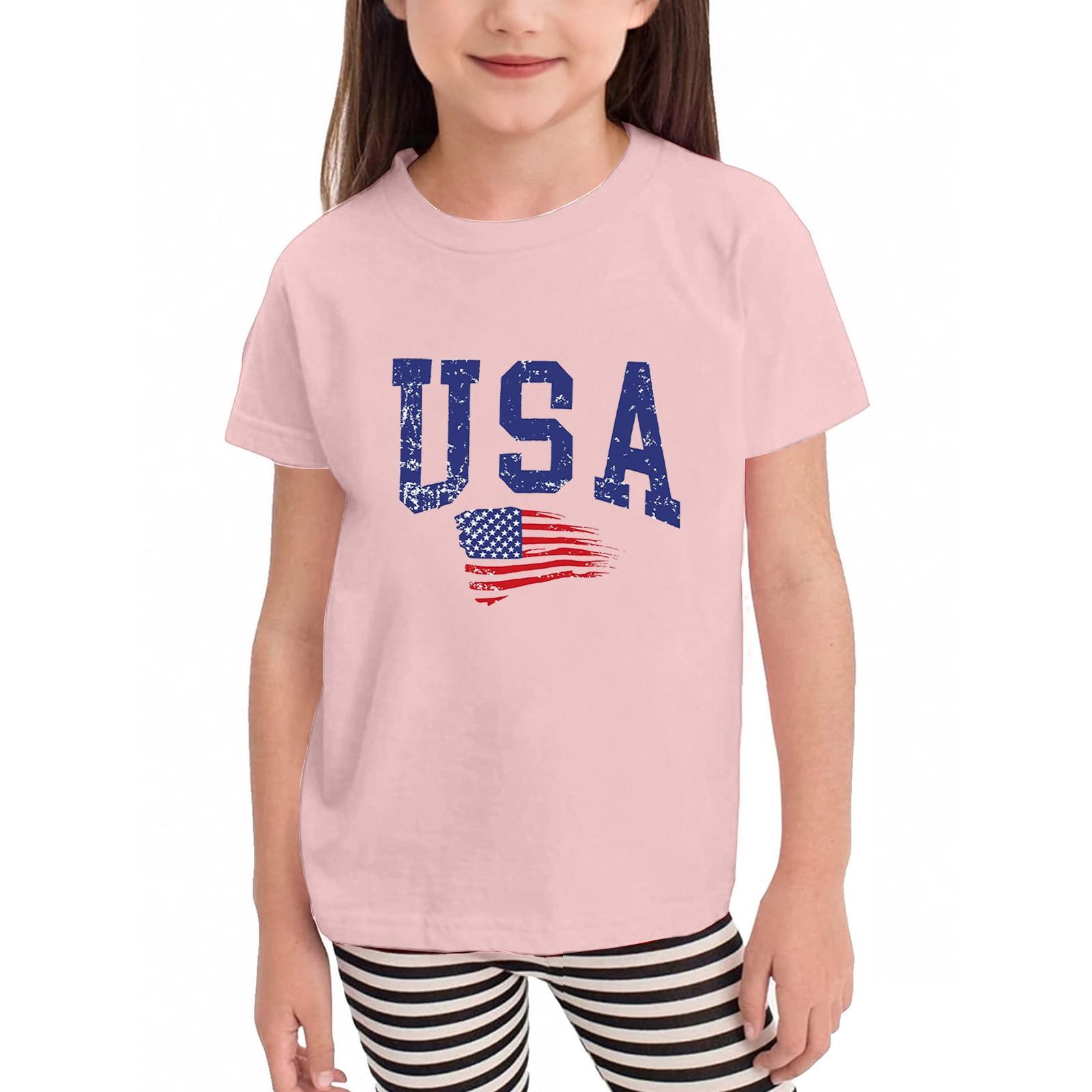 

Футболки для малышей, девочек и мальчиков, детские футболки с короткими рукавами и принтом для мальчиков и девочек 100 розовый