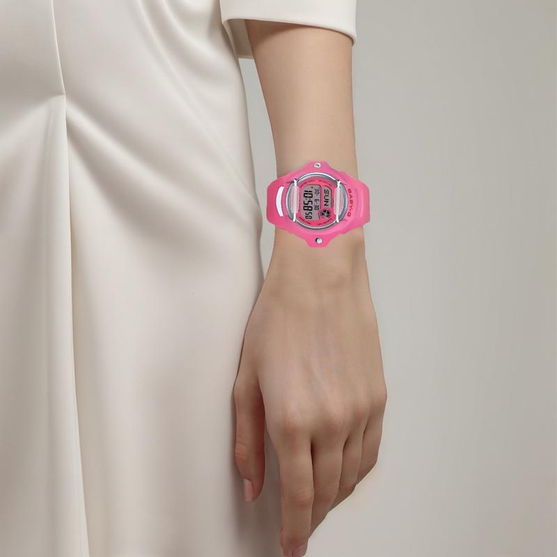 

CASIO BABY-G waterproof depth 200 meters fashion style Quartz resin strap women s watch gray dial BG-169CH-4 серый
