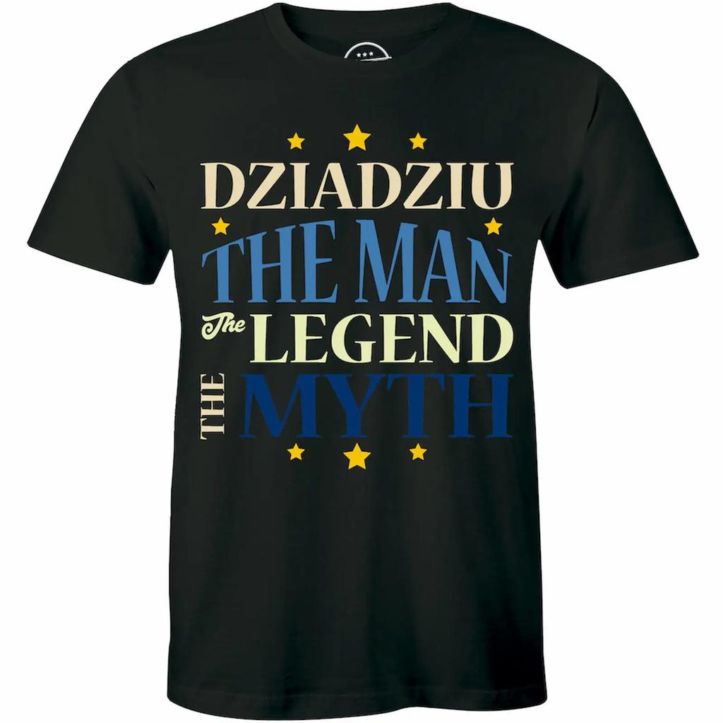 The Unisex Myth Legend Cute T Shirt For Grandpa Christmas Idea Grandfather Vintage Fashion Stretched Versatile
