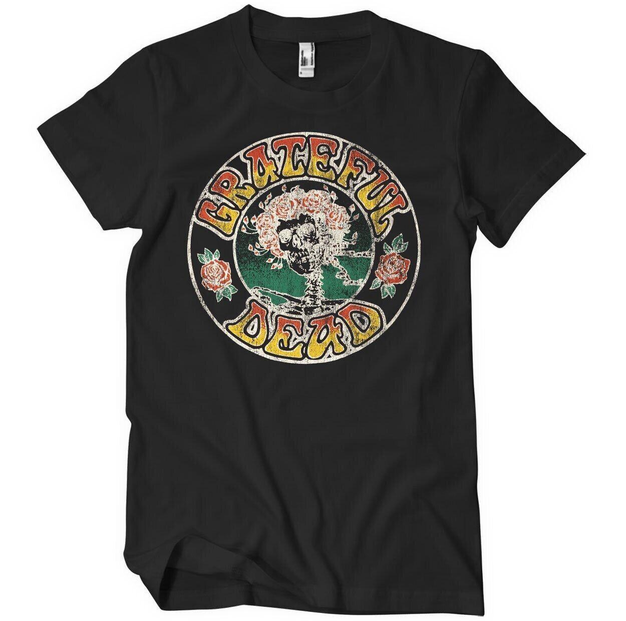 Officially Licensed Grateful Dead Skull Roses Mens T-Shirt L