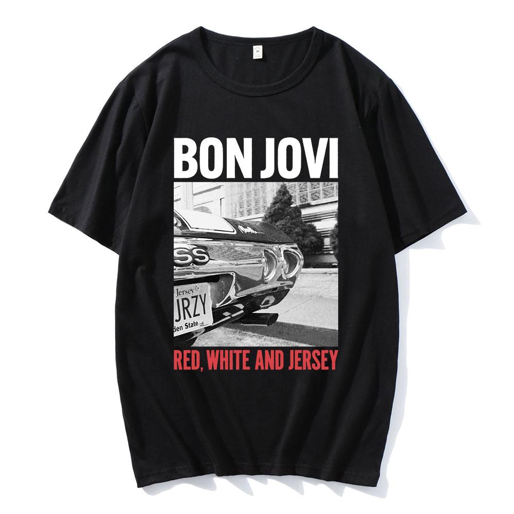 

FOREVER RED WHITE AND JERSEY WHITE TSHIRT Male Short Sleeve Cotton Tshirts Unisex Streetwear Casual Loose Men Tees Graphic Top M