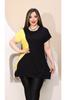 Women's Big Size Blouse Plus Size Triangle Slit Blouse