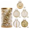 Christmas Ball Set Ornaments 25PCS for PET Painted Christmas Tree Party 2.36" Shatterproof Festive Decor Home New Year Accessory