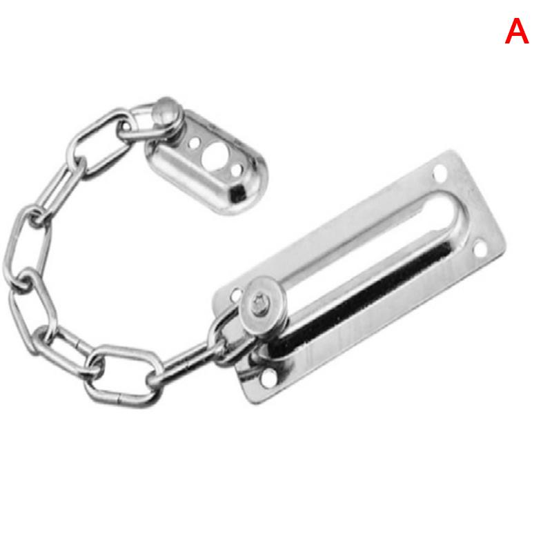

Stainless Steel Anti-Theft Door Chain Lock Hotel High Security Chain Restrictor as the picture