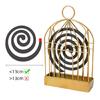 Elegant Metal Birdcage Incenses Coil Stand Forest Camping Incenses Coil Holder for Outdoor Gatherings