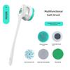 Automatic Waterproof Electric Back Rub Bath Brush Long Handle 5-in-1 Electric Massage Bath Brush