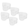 50Pcs DIY Plastic Candle Mold Transparent Heat Resistant Candle Making Container AccessoryHeart
