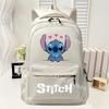Disney Stitch Large Capacity Backpack Kids Boys Girls School Supplies Storage Bag Anime Fashion Student Bookbag