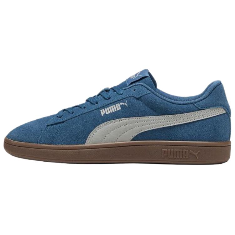 New PUMA Smash Breathable Low Top Skateboard Shoes Unisex Blue 390984-28