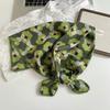 Silk Scarf Square Scarf High Sense Spring and Summer Versatile Floral Scarf Small Fresh Decorative Headscarf Summer Women's Pastoral Silk Scarf