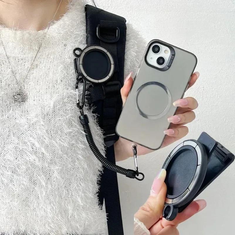 Magnetic Phone Holder N52 Strong Magnet Clip-on Anti-Drop Hands-Free Phone Mount for Belt Backpack Pocket for iPhone Samsung 6