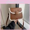 Elegant Pu Leather Small Square Bag Casual Womens Crossbody Bag With Magnetic Closure