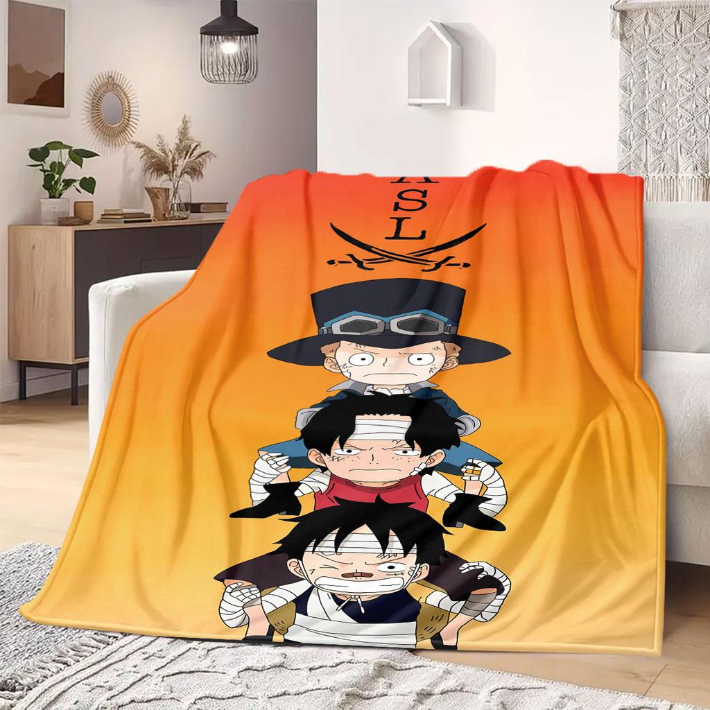 OnePiece anime Flannel Blanket Warm,Comfortable,Suitable for Bedrooms,Sofas,Beds,Chairs,Picnics,Travel