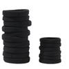 Black Towel Ring 50pcs High Elasticity Seamless Rubber Headdress Hair Ring