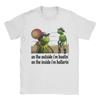 Fun On the Outside I Am Hootin On the Inside TShirt for Unisex Round Collar Cotton T Shirts Short Sleeve Tees Summer Clothes