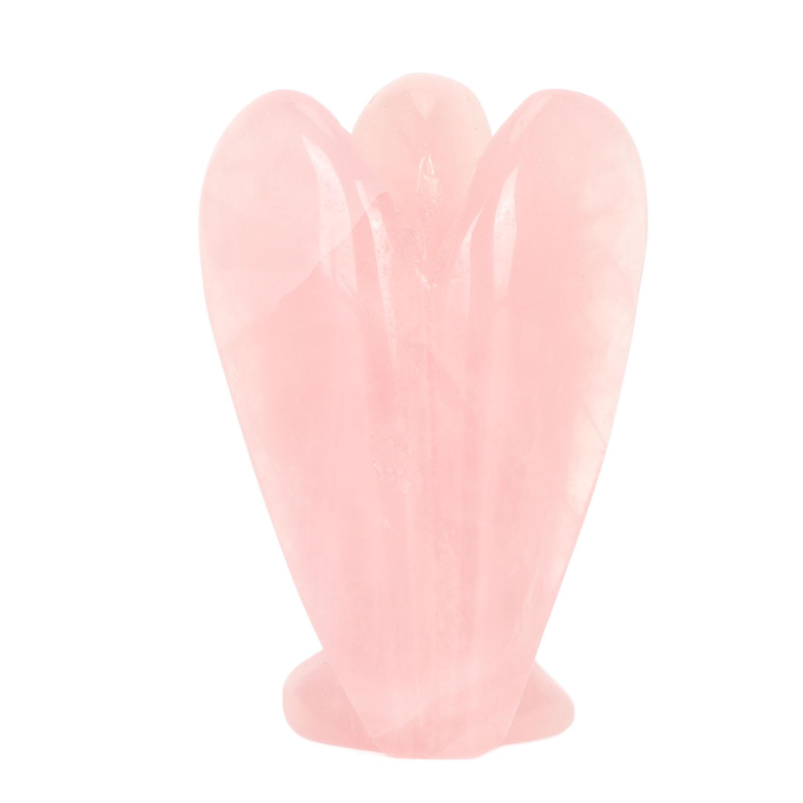Искусственный кристалл фигурка ангела резной мир исцеление карманный ангел статуэтка камень для дома медитация розовый