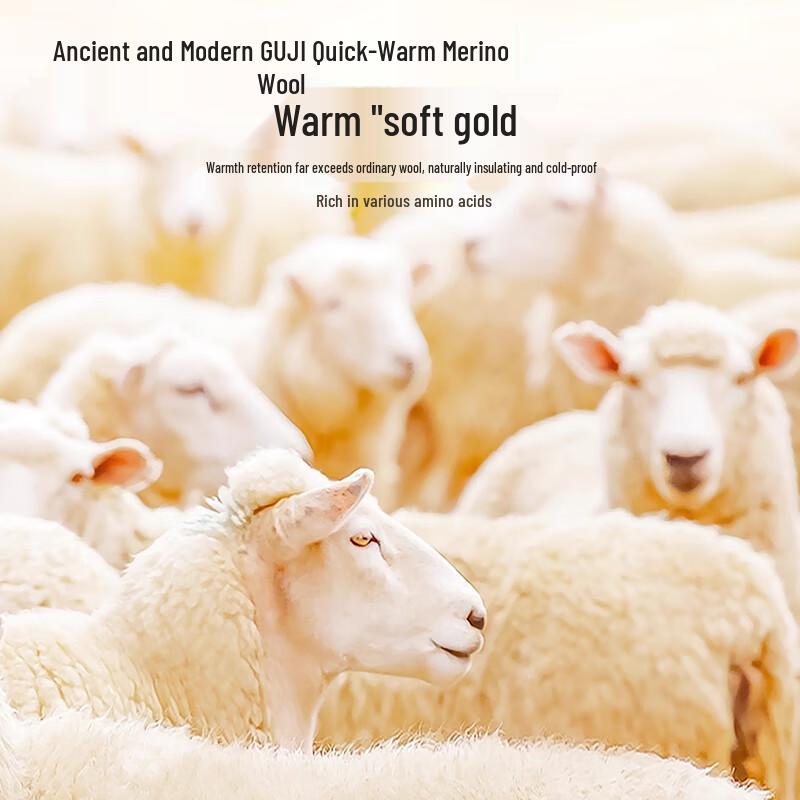 GUJIN Women's Plush-Lined Thick Wool Thermal Pants