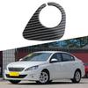 For Peugeot 2008 208 308 2013-2018 Abs Carbon Fiber Ignition Key Ring Cover Trim Sticker Car Interior Accessories
