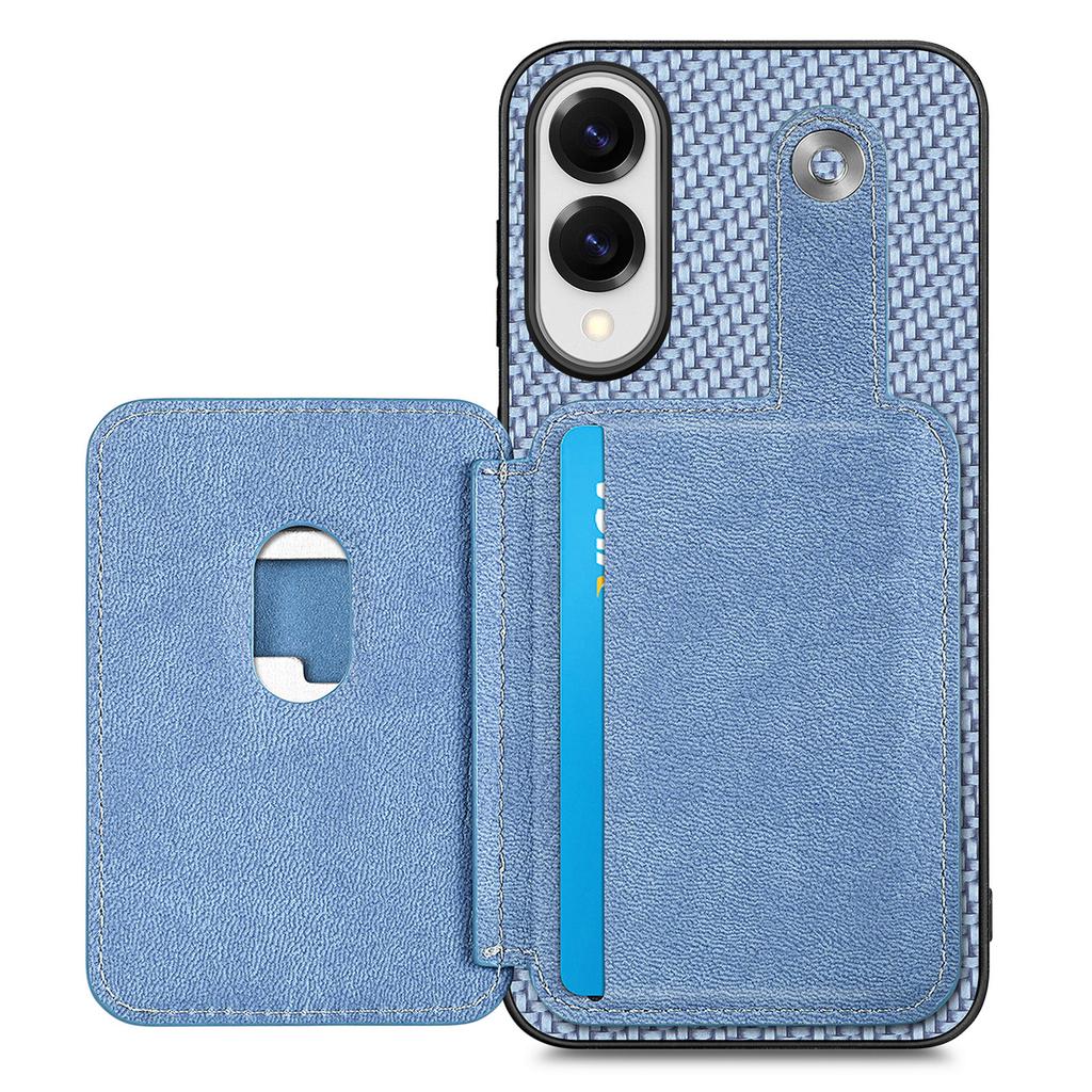 For Samsung Galaxy S25 Edge Case Card Slots Kickstand Phone Back Cover with Card Tool