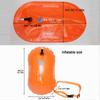 Inflatable Swim Buoy Float for Swimming Pool PVC Material 180mm Diameter Circular Lightweight Colored Swimming Belt Bubble