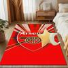 Arsenal Football Club Crest Rug Game Carpet, Floor Mat for Bedroom Living Room Entryway Rug, Home Decor Idea Gift for Christmas birthday