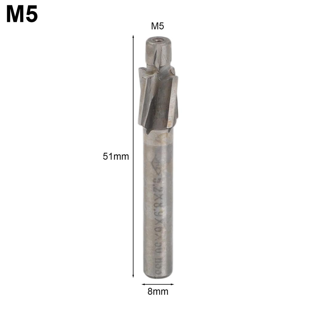 Aluminum Mill Cutter Counterbore Efficiency Efficient End HSS