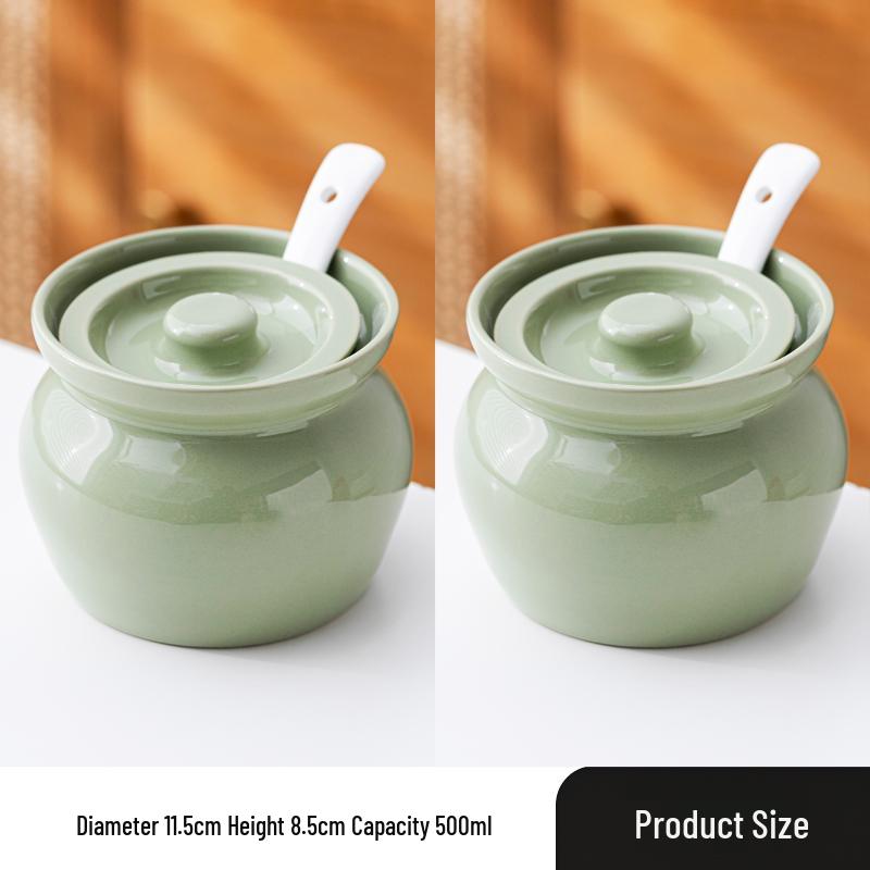 Ceramic Double Boiler Stew and Egg Custard Pot with Lid