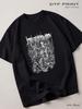 Black T-shirt Job For A Cowboy, Metal Back In