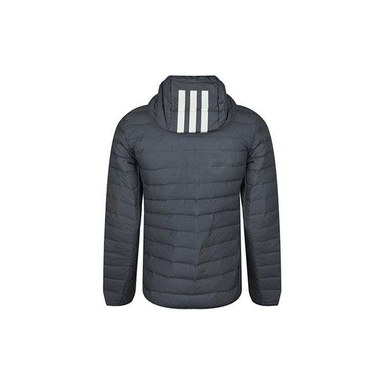 adidas Varilite 3s H J Stay Warm Outdoor logo hooded down Jacket Black Men's DZ1420