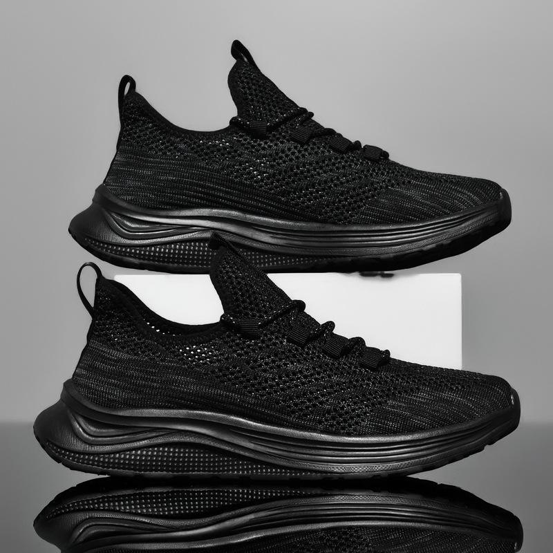 Sports Men's Shoes Summer New Youth Mesh Breathable Casual Versatile Large Size Soft Sole Running Sports Shoes