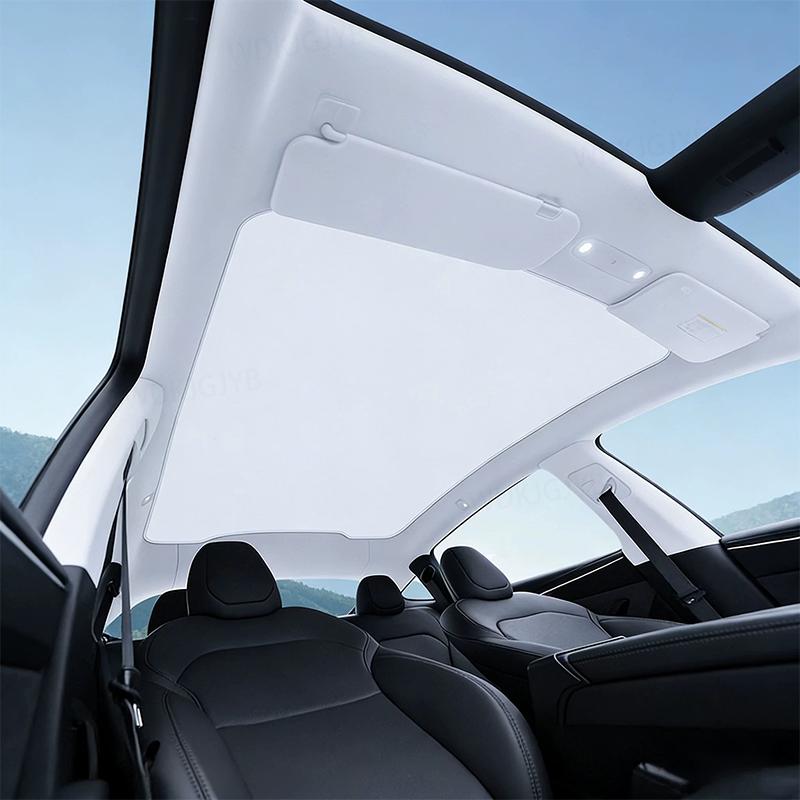 AABLU1 For Tesla Model Y Juniper 2025+ New Version of Sunshade Integrated Panoramic Sunroof Sun Protection Thermal Insulation Sunshade