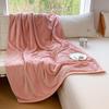 Plush Coral Fleece Blanket 300g - Soft, Thick, Machine Washable Throw for Dorm or Sofa