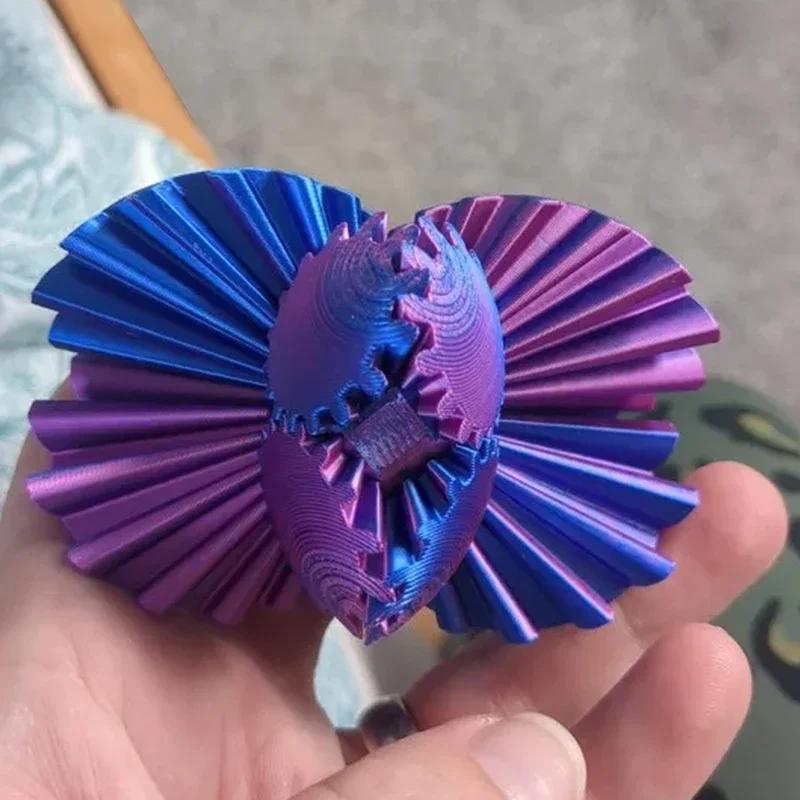 Gear Ball 3D Printed Fidget Toys Spin Ball or Cube Stress Relief Desk Toy Anxiety Relax Activity For Adults Kids Gift