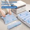 Portable Roll Up Compression Vacuum Storage Bag for Travel and Clothes Space Saving Organizer No Pump Needed