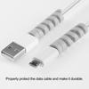 4Pcs Cable Protector Flexible Anti-tangled Anti-bending Anti-break Spiral Data Cable Protective Sleeve Phone Accessories