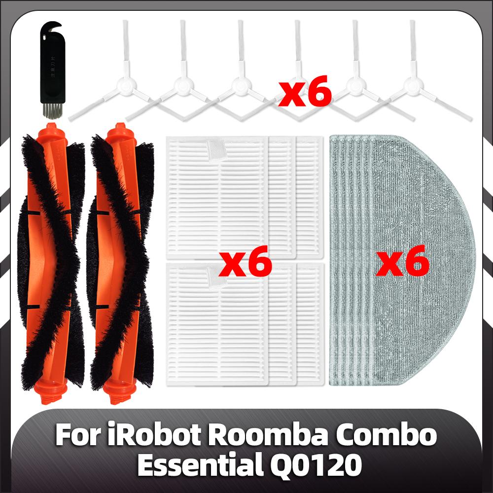 Compatible for iRobot Roomba Combo Essential Replacement Main Side Brush HEPA Filter Mop Pads Spare Parts Accessories