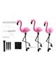 3 In 1 LED Flamingo Solar Power Light for Outdoor Waterproof Yard Garden Lawn Lamp