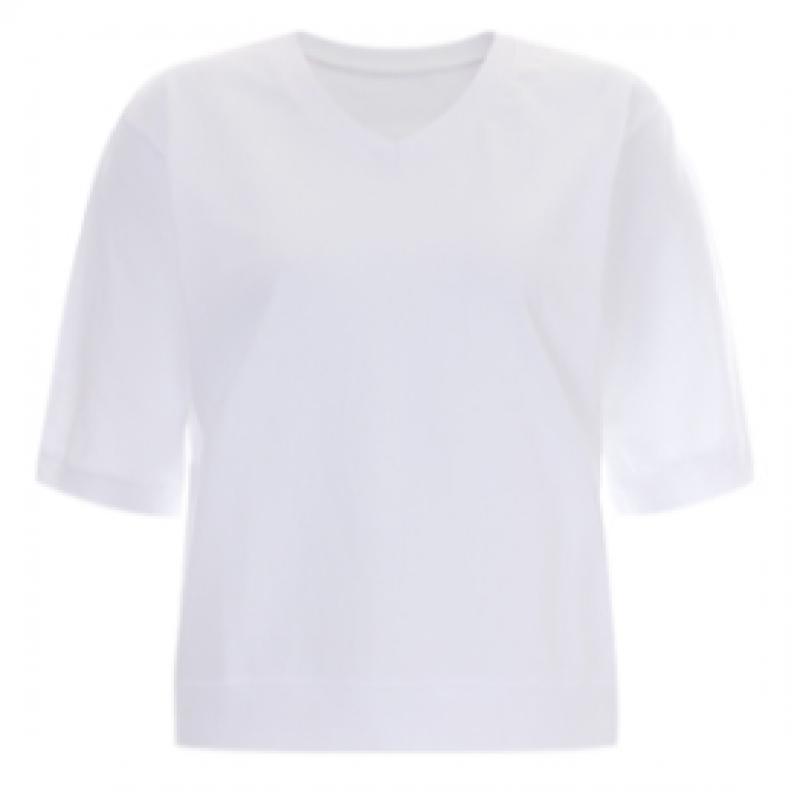 Shop   Women V Neck 100  CoTTon Loose FiT ShorT sleeVe T shirT Dai Wsh 11954 Lim