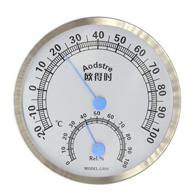 Innen Thermometer Hygrometer Großanzeige Zifferblatt-Typ Wandmontiert Analog Feuchtigkeit Temperatur Messgerät Messuhr Hohe Genauigkeit