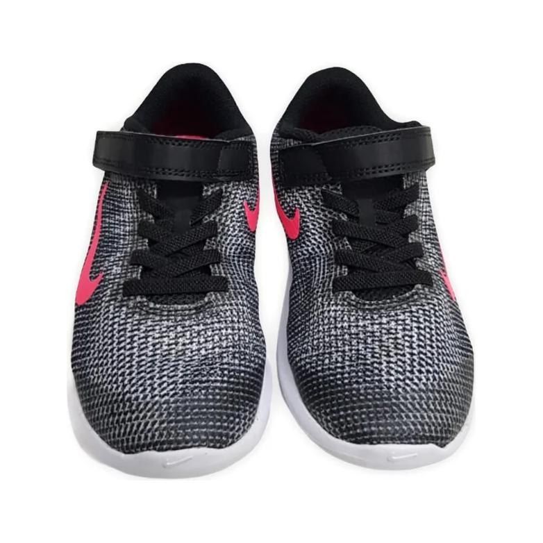 Nike Flex 2018 RN Comfortable Simple Non-Slip Low-Top Kids Running Shoes Kids sneaker Black White Red AH3437-001