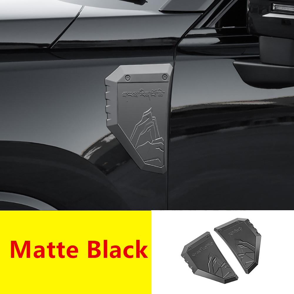For HAVAL H9 2nd MKII 2024-2026 Car Side Leaf Board Label Body Sticker Black Warrior Decoration Styling Accessories