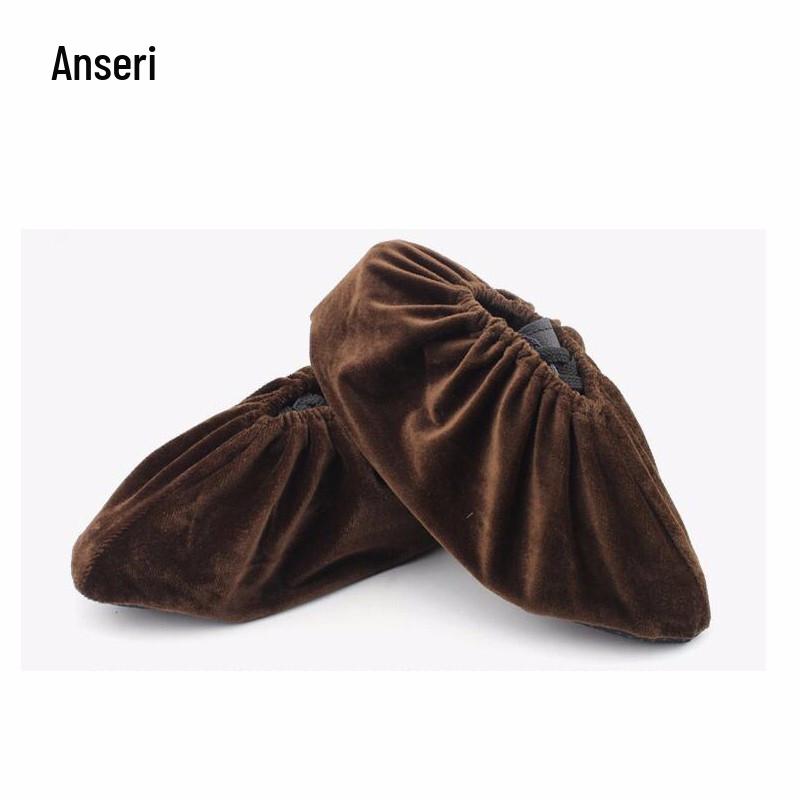 Ansairui Reusable Anti-Slip Flannel Shoe Covers