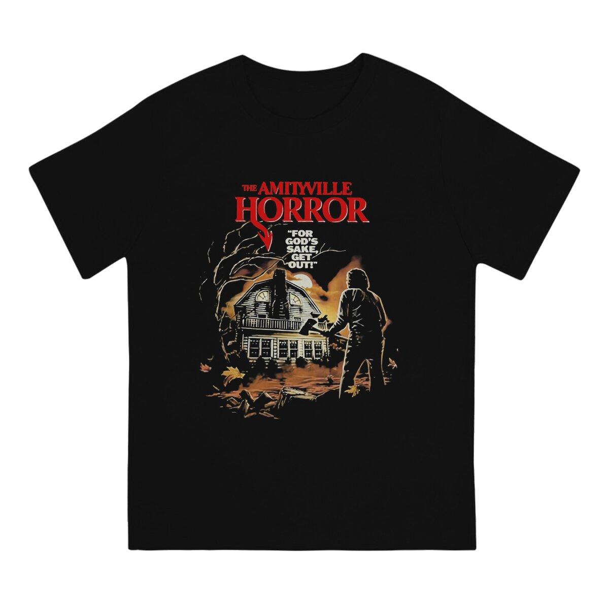 

The Amityville Horror T-Shirt Men Scary Horror Leisure Cotton Tee Shirt Crewneck Short Sleeve T Shirts 6XL Tops - Men s Summe... 5XL різнокольоровий
