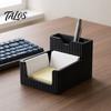 Stabiler Stiftehalter 3D-gedruckter Halter, 2-in-1 Ständer & Klebrige Desktop-Dekoration Notizblöcke Multifunktionaler Organizer für Zuhause Büro Arbeitszimmer Stabil