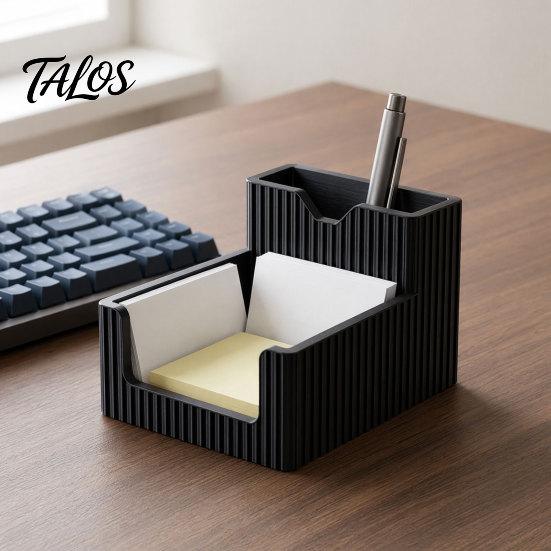 Stabiler Stiftehalter 3D-gedruckter Halter, 2-in-1 Ständer & Klebrige Desktop-Dekoration Notizblöcke Multifunktionaler Organizer für Zuhause Büro Arbeitszimmer Stabil
